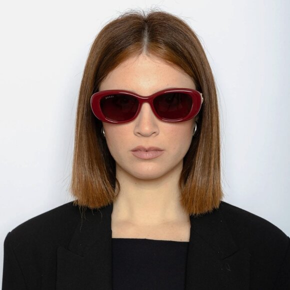 NEW Gucci Red Ladies Sunglasses 53mm 100% Authentic main image 8